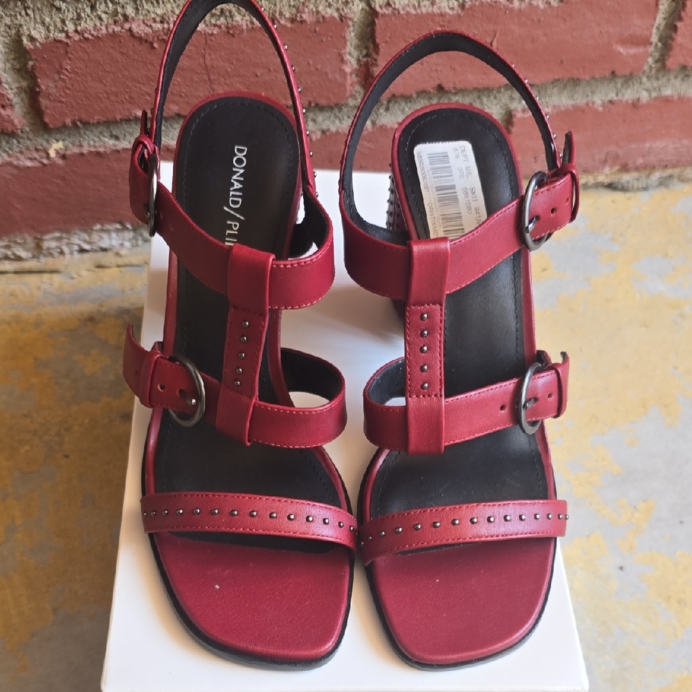 Donald J. Pliner Burgundy,Women's Sandals sz 8.5 NWT